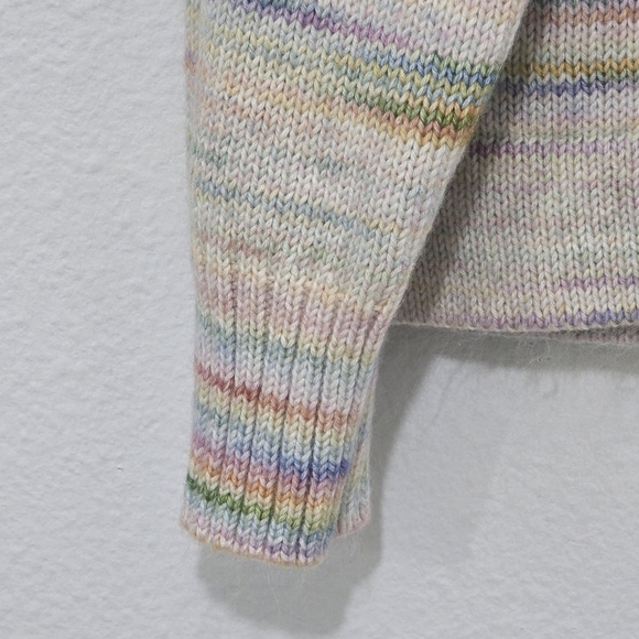 J. Crew Space Dyed Boxy Crewneck Knit Sweater Medium - Picture 2 of 5